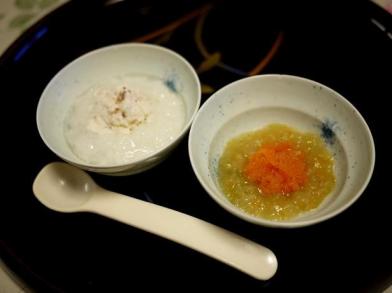 20100213-メイ2・鯛粥・キャベツのスープ煮人参のせ