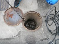排水詰まり修繕高圧洗浄作業　神戸市西区