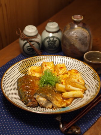 鯖と豆腐の辛味噌煮a02