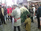 弘明寺の獅子舞と息子１