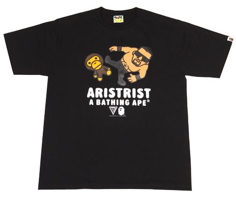 ARISTRIST x A BATHING APE コラボTシャツ第2弾 ケンカキックVer.発売 