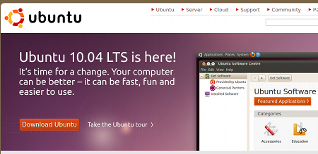 Ubuntu 10.04 LTS インストール