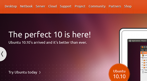 Ubuntu 10.10 インストール